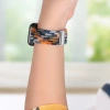 Pleciony materiałowy pasek bransoletka Strap Fabric opaska do Apple Watch 38 / 40 / 41 mm - multikolor