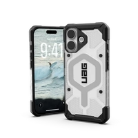 Etui UAG Pathfinder Clear MagSafe na iPhone 17 - biało-szare