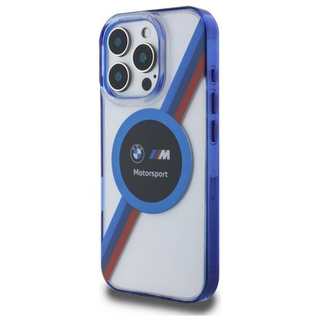 Oryginalne Etui BMW Motosport IML Circle MagSafe BMHMP16X23HTPUT do Iphone 16 Pro Max Przezroczysty