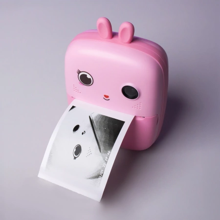 Mini Thermal Printer for Kids with Camera and Camcorder - Pink