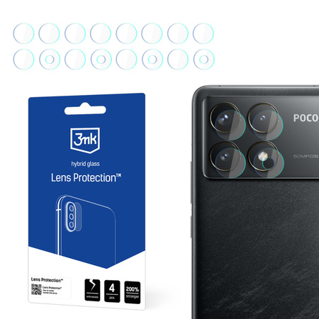 3MK Lens Protect Poco F6 Pro Ochrona na obiektyw aparatu 4szt