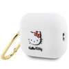 Hello Kitty Silikon 3D Kitty Head Hülle für AirPods Pro 2 (2022/2023) – weiß