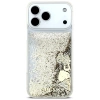 Guess Liq. Glitter 4 Charms Case für iPhone 17 Pro - Gold