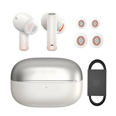Baseus Storm 1 wireless bluetooth in-ear headphones 5.2 TWS with ANC / ENC white (NGTW140202)