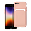 Futerał CARD CASE do IPHONE 7 / 8 / SE 2020 / SE 2022 różowy