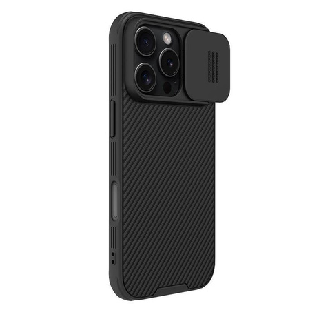 Nillkin CamShield Pro Hülle für iPhone 16 Pro mit Kameraabdeckung – Schwarz