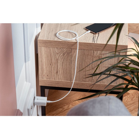 Forcell Ładowarka Sieciowa ze złączem USB typ C i kablem lightning - 3A 20W z funkcją ładowania PD i QC 4.0