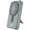 Powerbank Verbatim Charge n Go 10000mAh  z podstawką Magnetic Wireless wyświetlacz TFT 2xkabel USB-C szary 32272