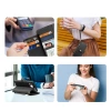 Dux Ducis Lawa iPhone 16e Lederhülle mit abnehmbarer magnetischer Brieftasche - Schwarz