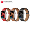 Pasek do Apple Watch Forcell F-Design FA20 magnetyczny skóra ekologiczna 38 / 40 / 41 mm brązowy