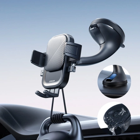Joyroom JR-OK6 Klemm-Telefonhalter auf dem Glas – Schwarz