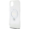 Guess nakładka do iPhone 15 Plus 6.7" GUHMP15MHRSGSD transparentna hardcase Ring Stand Script Glitter MagSafe