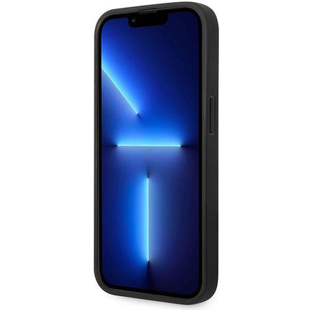 Original Handyhülle IPHONE 14 PRO MAX BMW Leather Diamond Pattern MagSafe MagSafe (BMHMP14X22RFGR) burgund