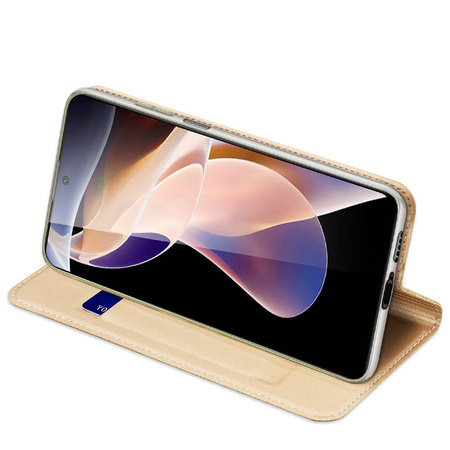 Dux Ducis Skin Pro Holster Cover Flip Cover for Poco M4 Pro 5G gold