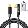 Joyroom abgewinkeltes Lightning Kabel - USB C für schnelles Aufladen und Datenübertragung 20 W 1,2 m schwarz (S-CL020A6)