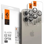 Osłona aparatu Spigen Optik.tR EZ Fit Camera Protector na iPhone 14 Pro / Pro Max / 15 Pro / Pro Max - tytan naturalny 2 szt.