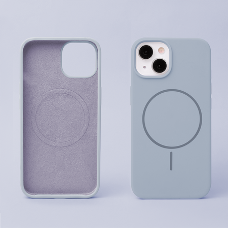Nakładka Silicone Thin Mag do iPhone 17 Pro 6,3" jasnoniebieska