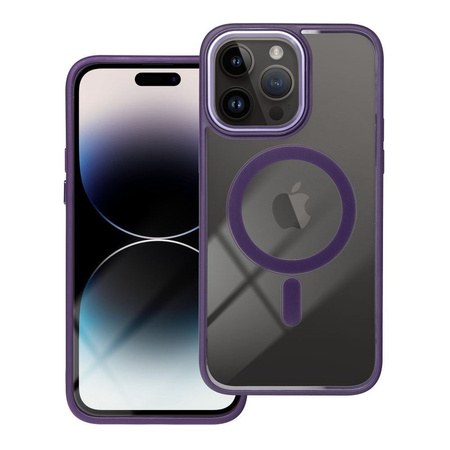 Futerał COLOR EDGE MAG COVER kompatybilny z MagSafe do IPHONE 16 Pro Max fioletowy