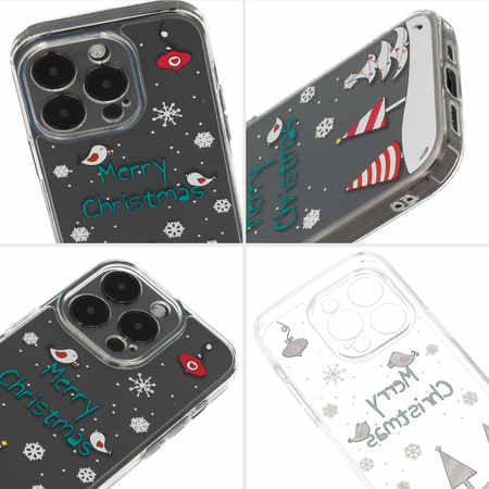 TEL PROTECT Christmas Case do Iphone 13 Pro Wzór 4 Clear