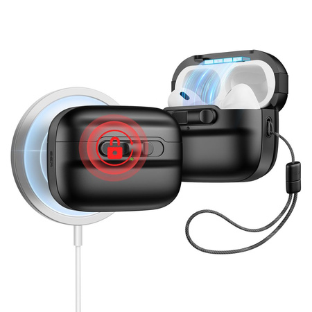 ESR Pulse Halolock Case mit MagSafe für Apple AirPods Pro 1/2 – Schwarz