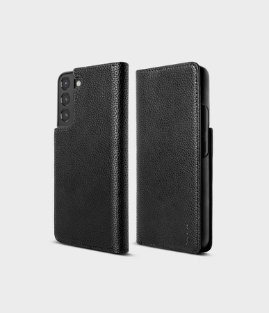 Ringke Folio Signature skórzane etui z klapką do Samsung Galaxy S22+ (S22 Plus) czarny (FSS118R262)