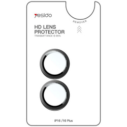 Yesido Lens Protector WB54 iPhone 16 / 16 Plus, BLACK / CZARNY