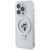 Karl Lagerfeld KLHMP14LHMRSKCH iPhone 14 Pro 6.1&quot; white/white hardcase Ring Stand Karl&amp;Choupette MagSafe