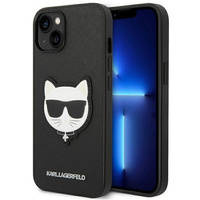 Karl Lagerfeld KLHCP14MSAPCHK iPhone 14 Plus 6,7" hardcase czarny/black Saffiano Choupette Head Patch