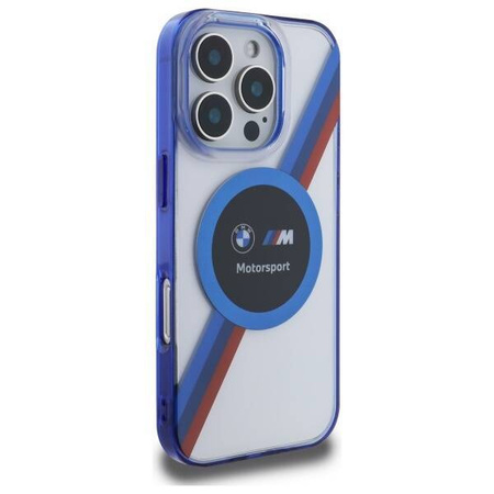 Oryginalne Etui BMW Motosport IML Circle MagSafe BMHMP16X23HTPUT do Iphone 16 Pro Max Przezroczysty