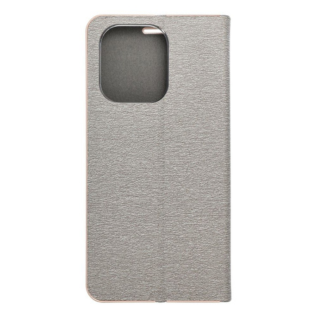 Kabura LUNA Book Gold do XIAOMI Redmi NOTE 13 4G srebrny