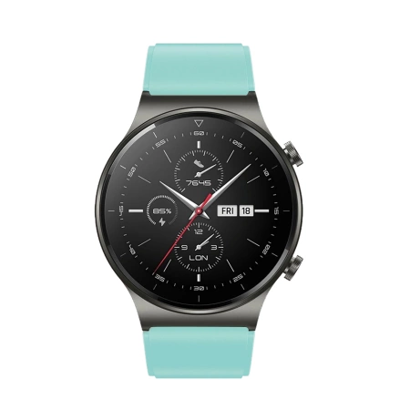 Pasek silikonowy do Huawei Watch GT 2 / 3 / 4 / 2 Pro / 3 Pro / 4 Pro / GT 2e - jasnozielony