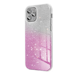Futerał SHINING do SAMSUNG S25 Edge transparentny różowy