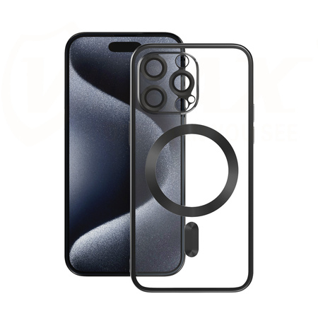 Vmax nakładka Electroplating Mag TPU do iPhone 16 Plus 6,7&quot; czarna