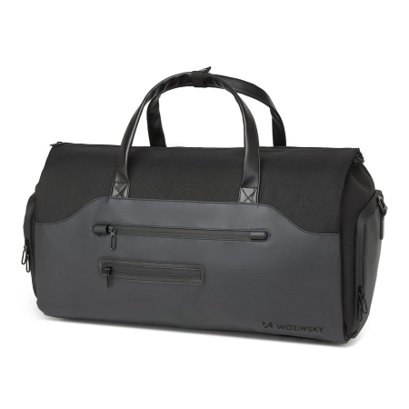 Torba podróżna Wozinsky Premium na garnitur z kieszenią na mokre rzeczy (50 l) - czarna