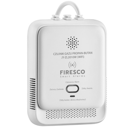 Czujnik gazu propan-butan Firesco (LPG)  JY-ZL2010W Wi-Fi Tuya Smart Life