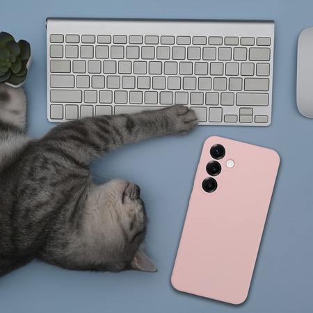 Futerał SILICONE 2mm do HONOR 400 Pro pudrowy róż