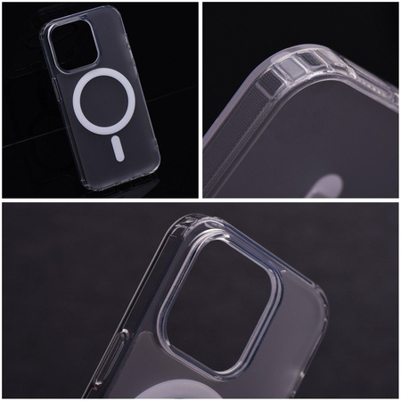 Futerał FROST MAG COVER kompatybilny z MagSafe do IPHONE 12 transparentny