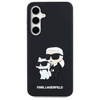 Etui Karl Lagerfeld 3D Rubber Karl&Choupette na Samsung Galaxy S24 FE - czarne