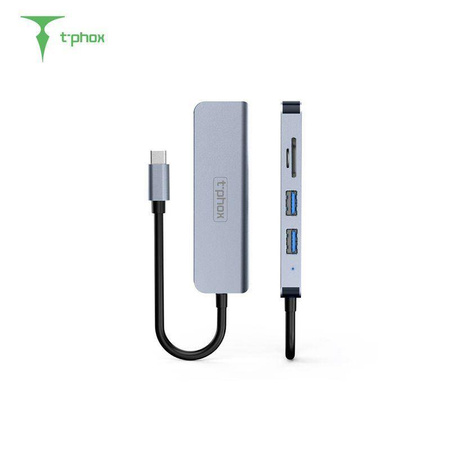 HUB T-PHOX TPH2041 5IN1 USB-C/HDMI USB3.0x1+USB2.0x1+HDMI 4K