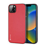 Dux Ducis Fino case cover made of nylon for iPhone 14 Plus red