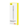 Baseus Smooth Writing 2 Stylus mit aktiver Spitze für iPad + USB-A – Lightning Kabel und austauschbare Spitze – Weiß