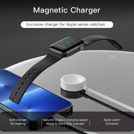 Yesido Ładowarka indukcyjna CA113 do smartwatch Apple Watch z kablem Typ C na Lightning biała