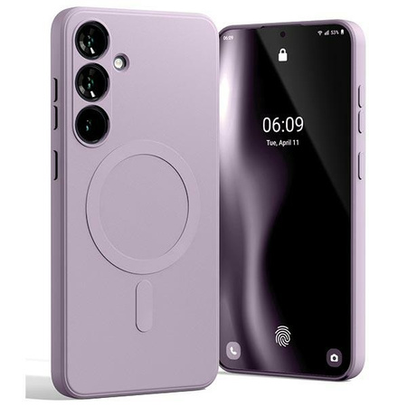 Mercury MagSafe Semi-Silicone Sam S24 G921 liliowy fiolet /lilac purple