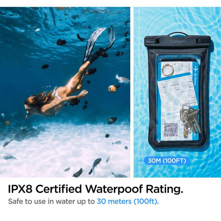Spigen A601 UNIVERSAL WATERPROOF CASE 2-PACK BLACK