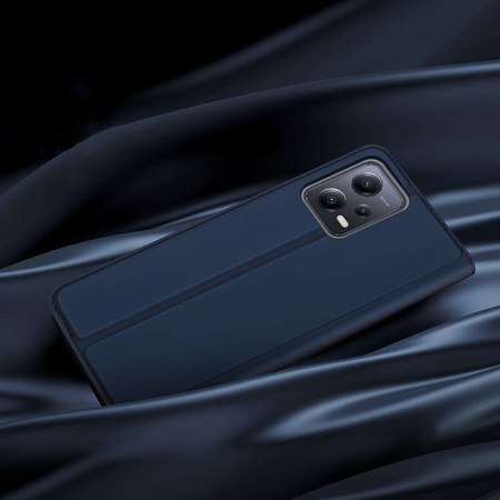 Dux Ducis Skin Pro Hülle für Xiaomi Redmi Note 12 5G / Poco X5 5G Flip Cover Card Wallet Stand Blau