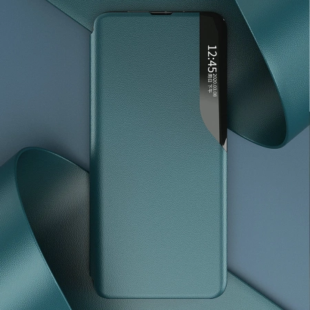 Eco Leather View Case booktype case schutzhülle aufklappbare hülle Samsung Galaxy A22 4G blau