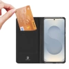 Dux Ducis Skin Pro Hülle für Samsung Galaxy S25 Edge mit Klappdeckel und Kartenfach - Schwarz