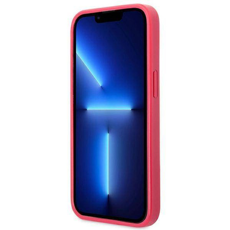 Original Case IPHONE 13 PRO Guess Hardcase Saffiano 4G Small Metal Logo (GUHCP13LPS4MF) pink