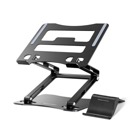 Podstawka pod laptopa, tablet Wozinsky WRS-CPY75DSB aluminiowa + Gratis! podstawka do smartfona - czarna
