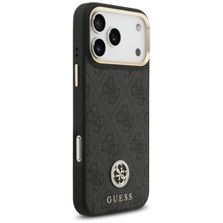 Guess 4G Strass Logo MagSafe Case für iPhone 17 Pro Max - Schwarz